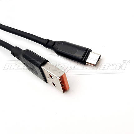 Кабель USB 2.0 - micro USB (висока якість) 1м чорний, фото 2