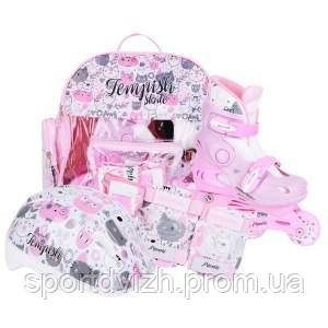 

Роликові ковзани Tempish Kitty Baby Skate (компл) / 26-29, Бело-розовый