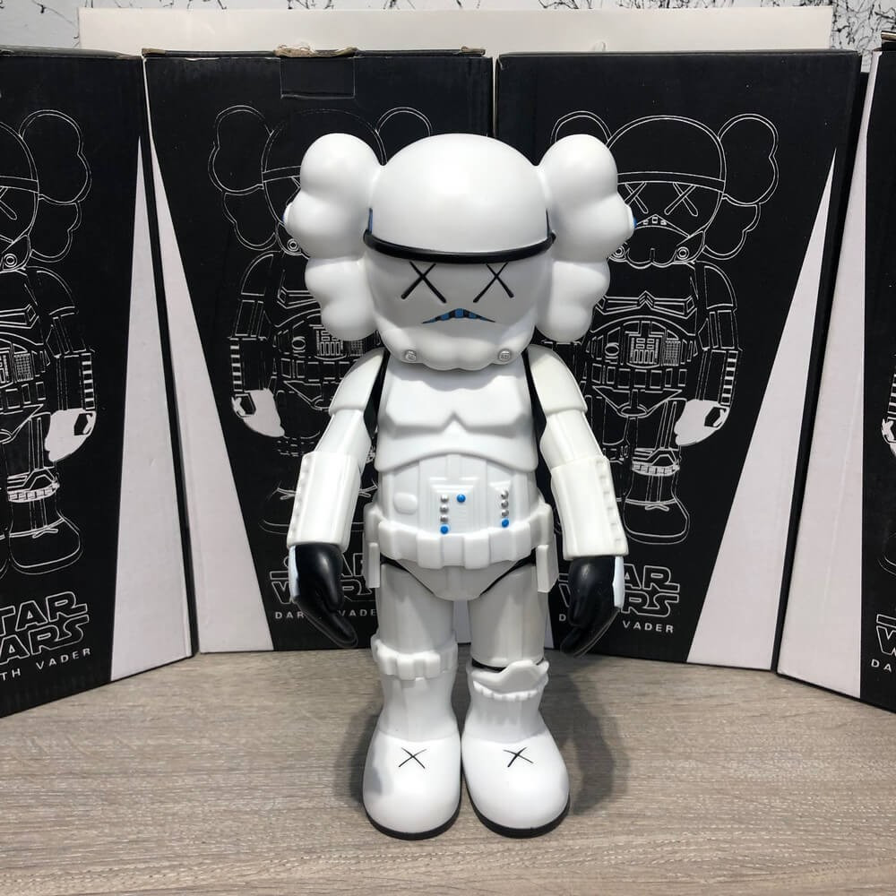 

Kaws Star War Stormtrooper 400% Action Figure With Original Box White