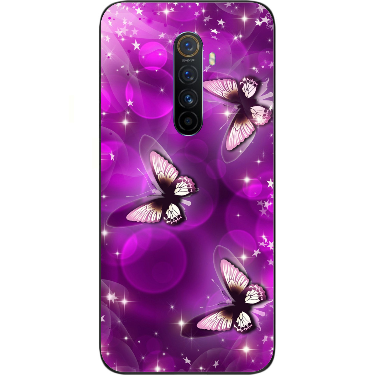 

Оригинальный TPU чехол для Realme X2 Pro с картинкой Сиреневые бабочки, Разные цвета