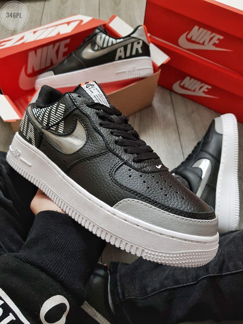 nike air force 1 under construction black