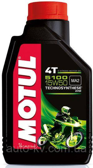 

Масло MOTUL (1L) 5100 4T 15w50 для мотоциклов