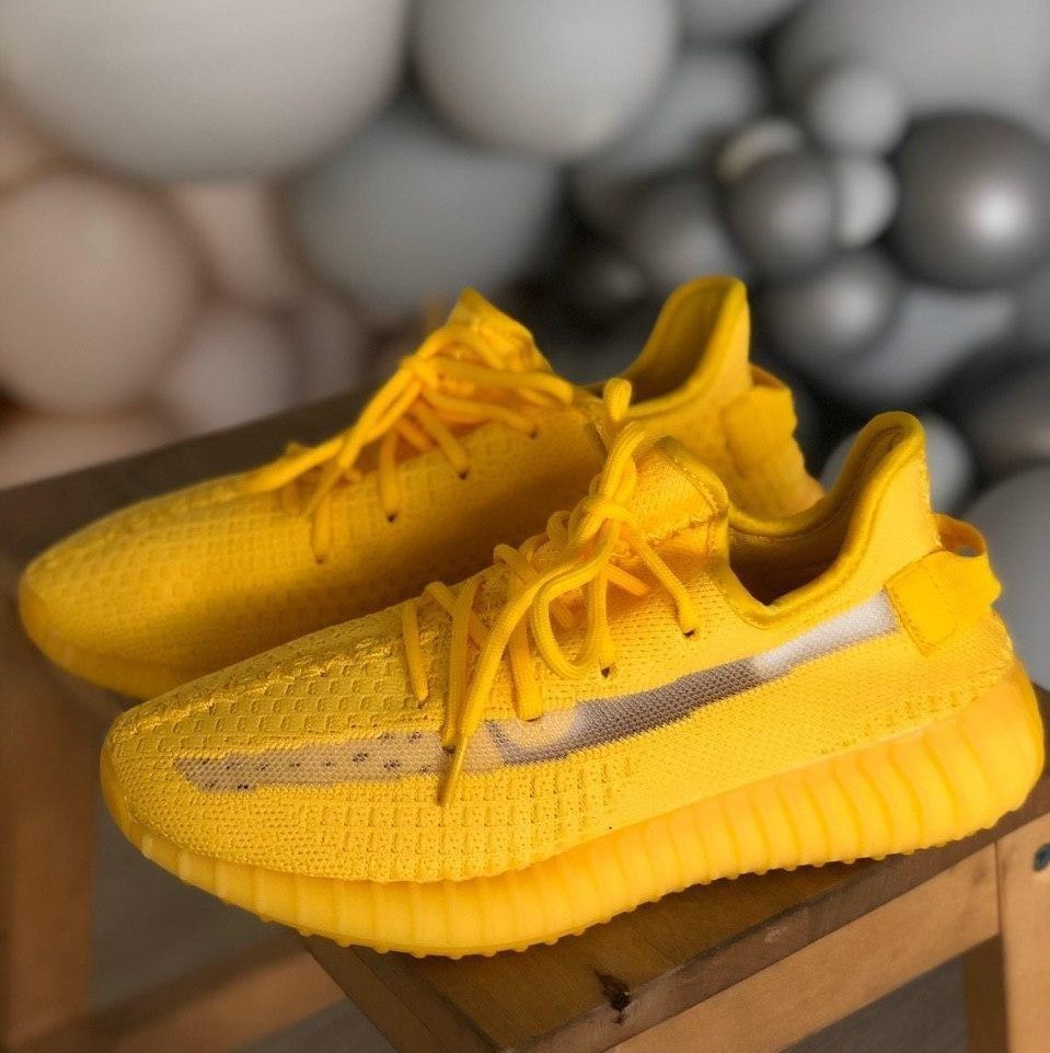 

Кроссовки Adidas Yeezy Boost 350 V2 Yellow 1в1 как Оригинал! ТОП (ААА+) 43, Желтый