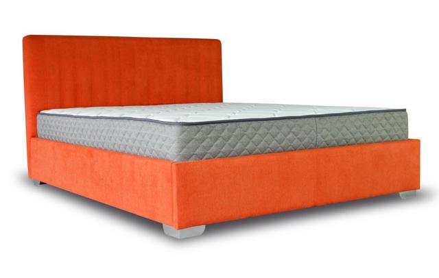 Кровать Стелла с подъемным механизмом, ткань оранжевая
