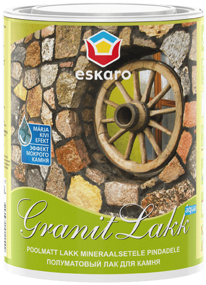 

Лак для камня Eskaro Granit Lakk Aqua полуматовый 0.95 л