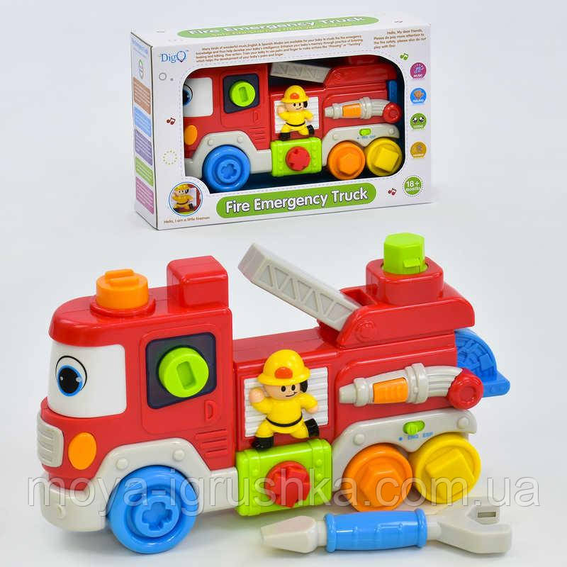 

Игрушка Машинка WD 3725 "Пожарка" (24/2) на батарейке, звук, свет, в коробке