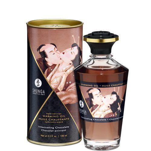 

Разогревающее масло Shunga Aphrodisiac Warming Oil - Intoxicating Chocolate (100 мл) без сахара