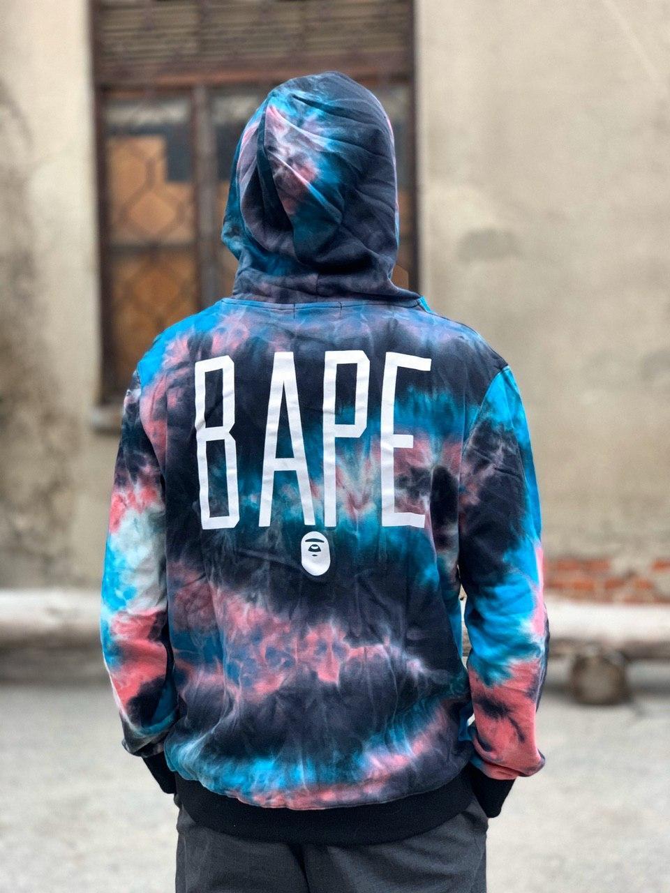 

Худи Bape Tie-Dye Premium Черный, XXL