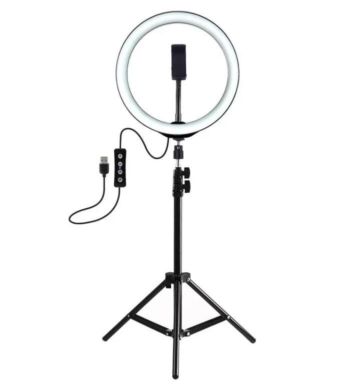 

Лампа кольцевая светодиодная со штативом Ring Light 6901