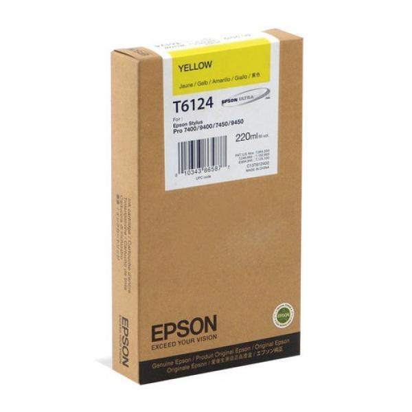 

Картридж Epson T612 St Pro 7400/7450/9400/9450 Yellow