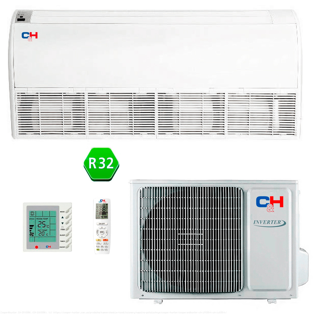 

Напольно-потолочный кондиционер Cooper&Hunter R32 INVERTER CH-IF100RK/CH-IU100RM