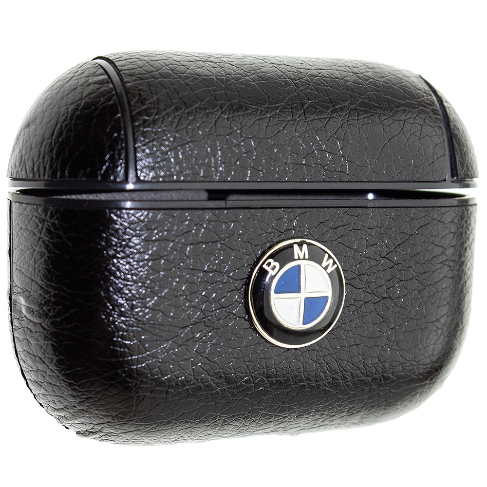 Кожаный чехол Aare BMW для наушников AirPods Pro Черный (00007757)
