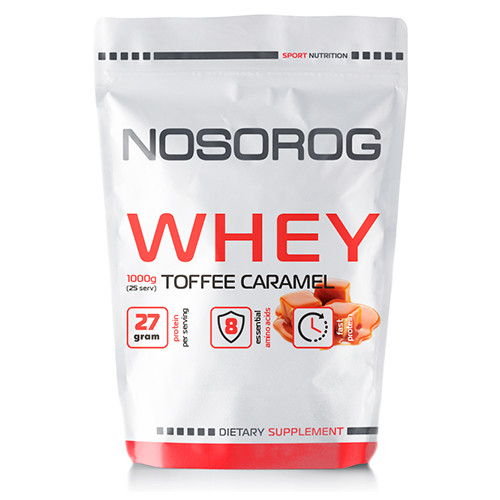 

Сывороточный протеин Nosorog Whey тоффи-карамель, 1 кг