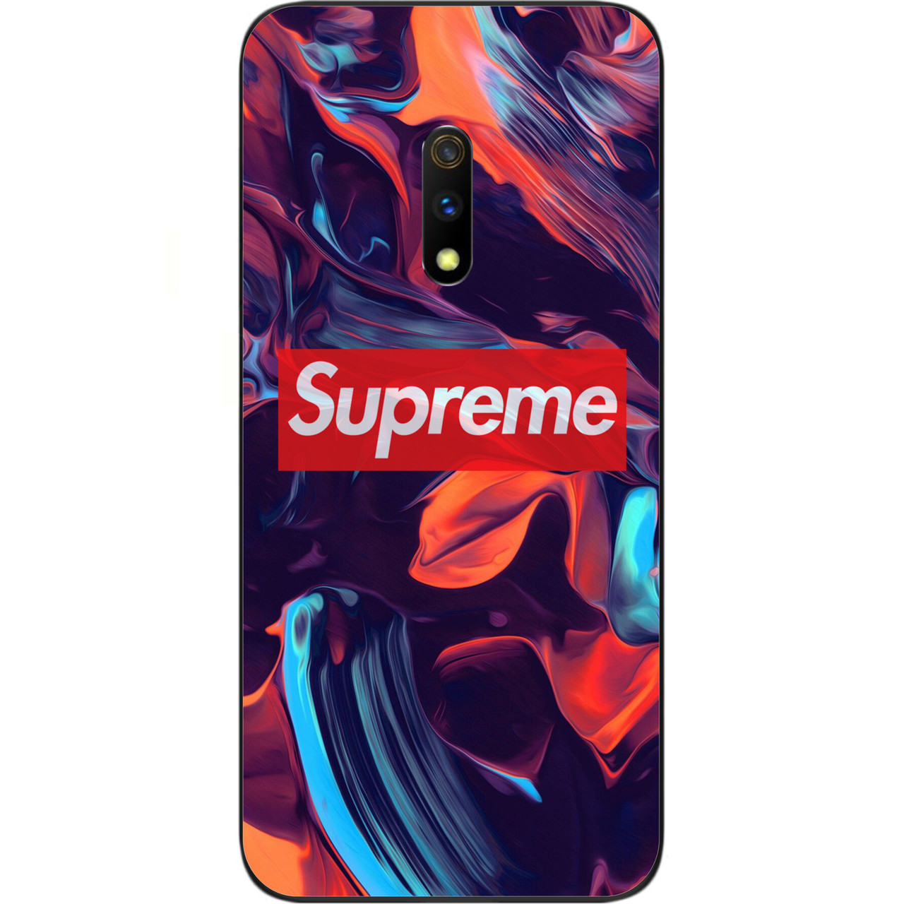 

Силиконовый чехол для Realme X с картинкой Supreme, Разные цвета