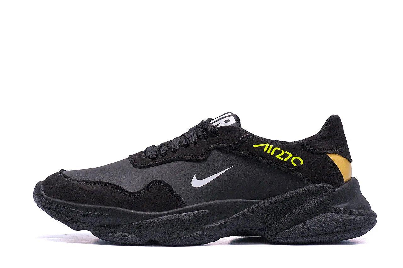

Мужские кожаные кроссовки NIKE AIR 270 черные(реплика) 42, Черный