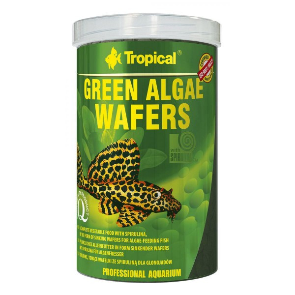 

Сухой корм для для травоядных донных рыб Tropical в пластинках Green Algae Wafers 250 мл