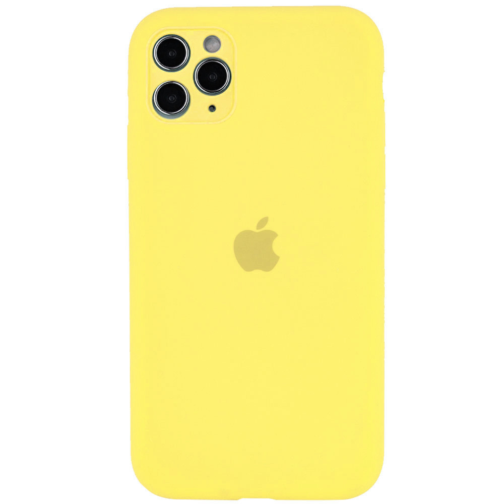 

Чехол Silicone Case Full Camera Protective (AA) для Apple iPhone 11 Pro Max (6.5"), Желтый / canary yellow