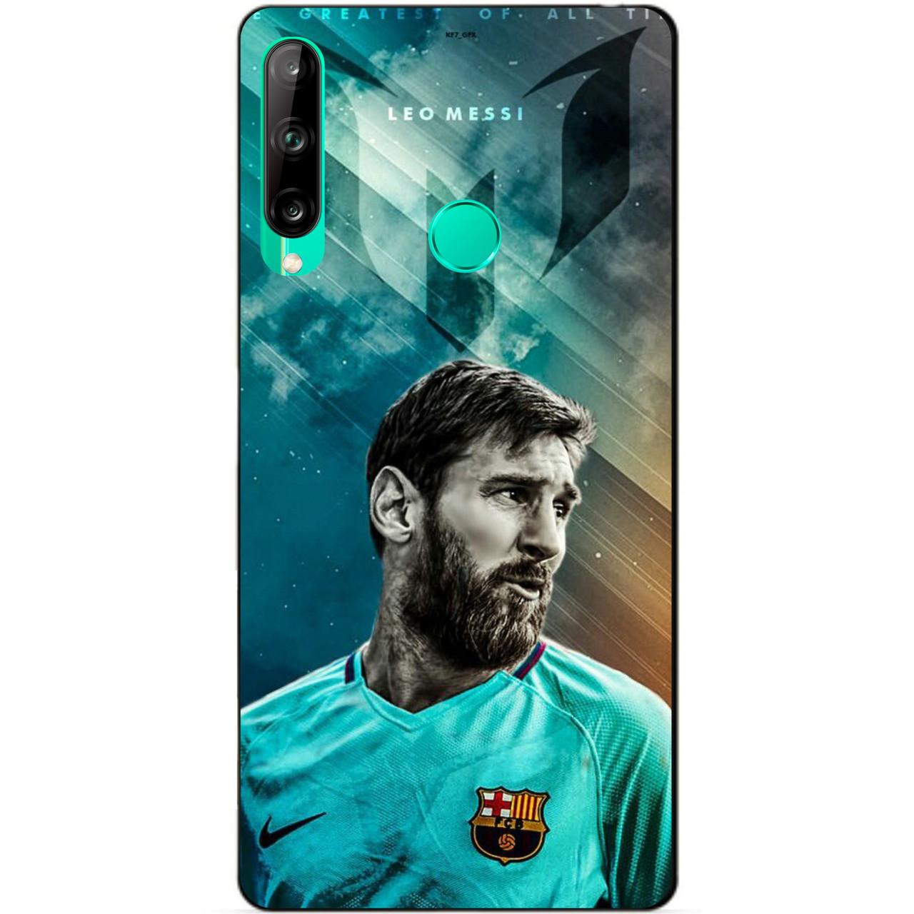 

Силиконовый чехол бампер для Huawei P40 Lite E с рисунком Messi, Разные цвета