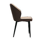 Обідній крісло Chelsea (Челсі) коричнева тканина + екокожа від Concepto, фото 2