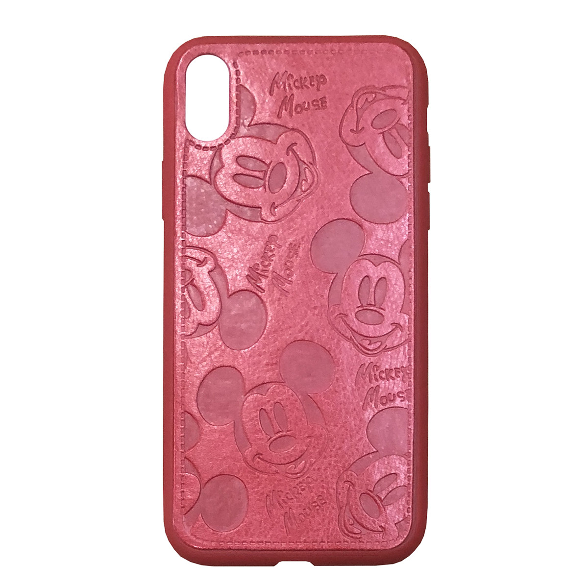 

Чехол накладка xCase для iPhone XR Mickey Mouse Leather Red