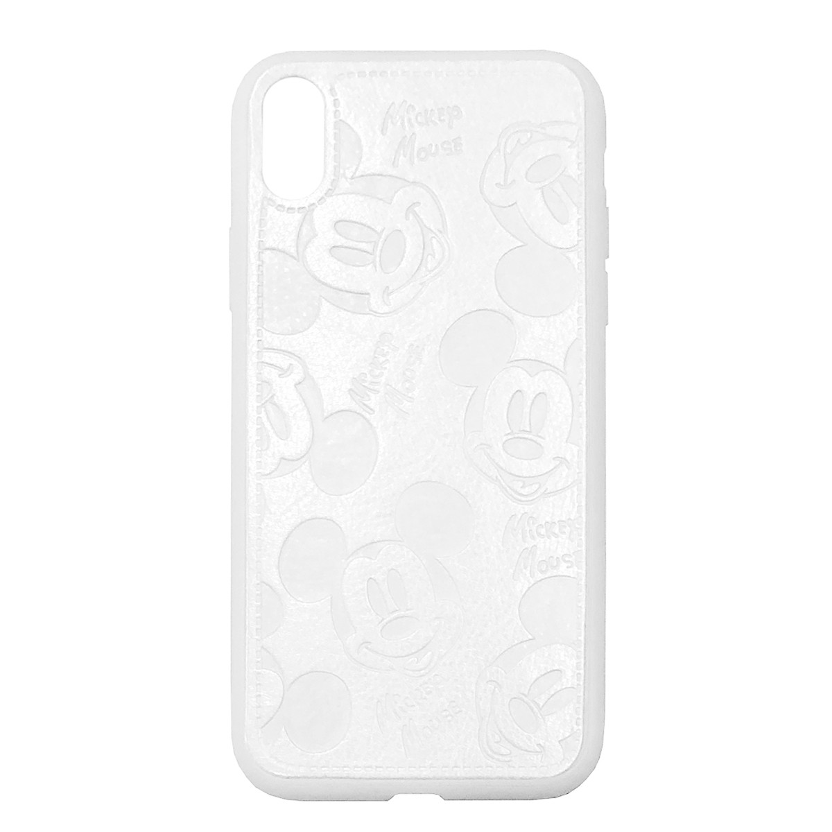 

Чехол накладка xCase для iPhone XR Mickey Mouse Leather White