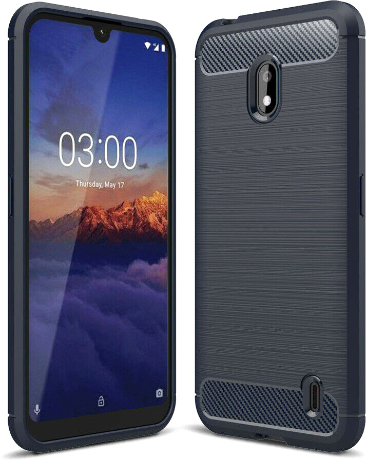 

Чехол накладка Nokia 2.2 Carbon Rugged Синий