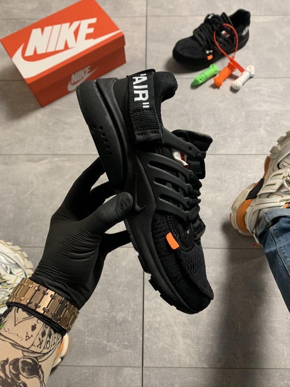 

Кроссовки Nike Air Presto Black x Off White 43, Черный