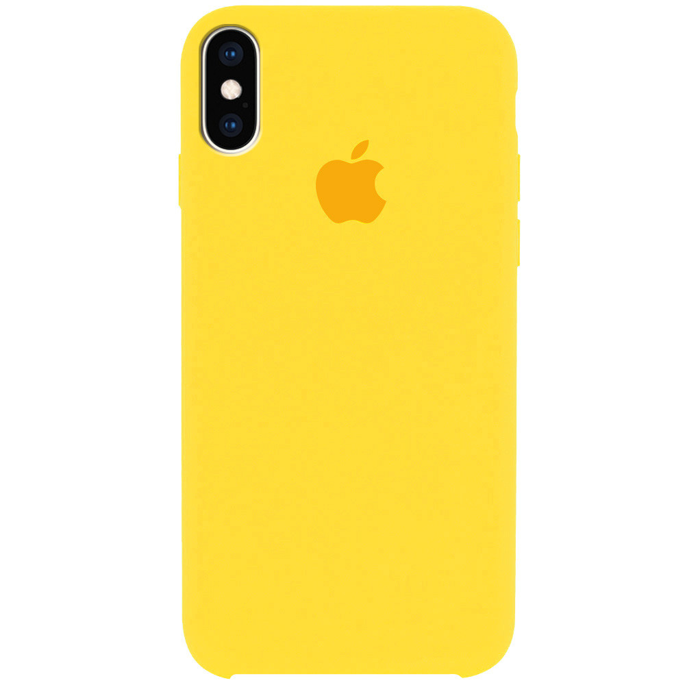 

Чехол Silicone Case (AA) для Apple iPhone XS Max (6.5"), Желтый / canary yellow