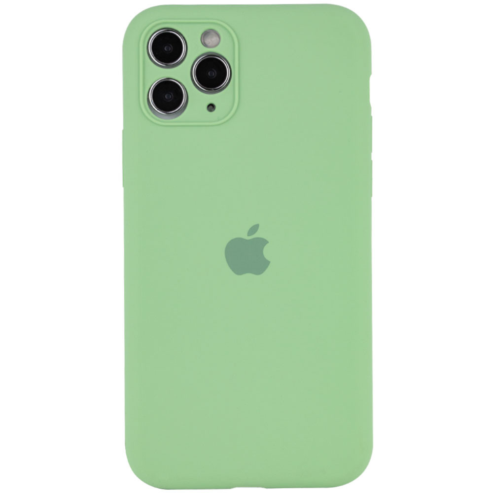 

Чехол Silicone Case Full Camera Protective (AA) для Apple iPhone 11 Pro Max (6.5"), Мятный / mint