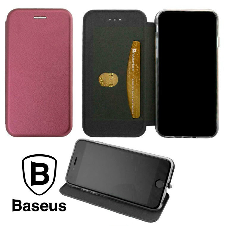 

Чехол-книжка Baseus Premium Edge Xiaomi Mi 9 SE Bordeaux, Бордовый