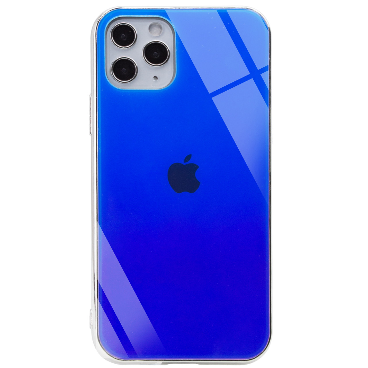 

TPU+Glass чехол Gradient Rainbow с лого для Apple iPhone 11 Pro Max (6.5"), Синий