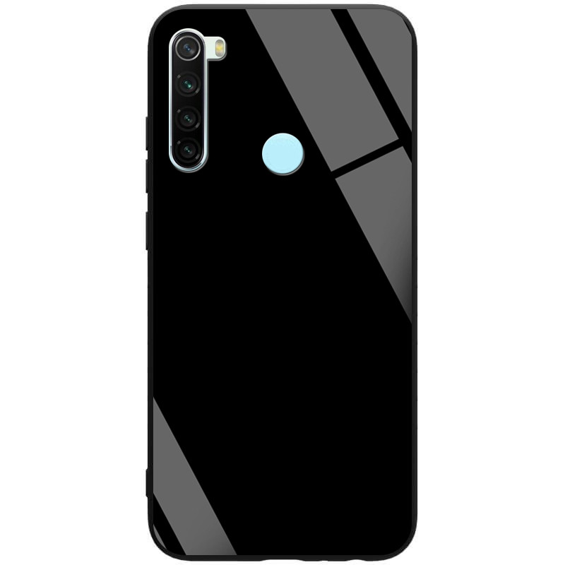 

TPU+Glass чехол GLOSSY для Xiaomi Redmi Note 8, Черный / black