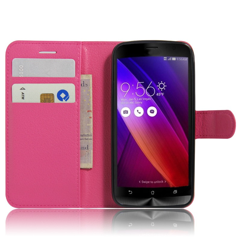 

Чехол IETP для Asus Zenfone Go ZB452KG / ZB450KL X014D книжка кожа PU малиновый