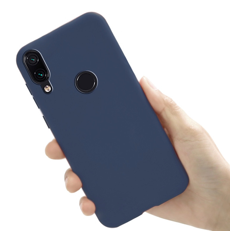 

Чехол Style для Xiaomi Redmi Note 7 / Redmi Note 7 Pro бампер силиконовый Синий