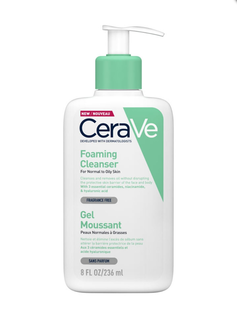 

CeraVe gel Moussant Foaming Cleanser 236 ml гель для умывания жирной, комби и проблемной кожи