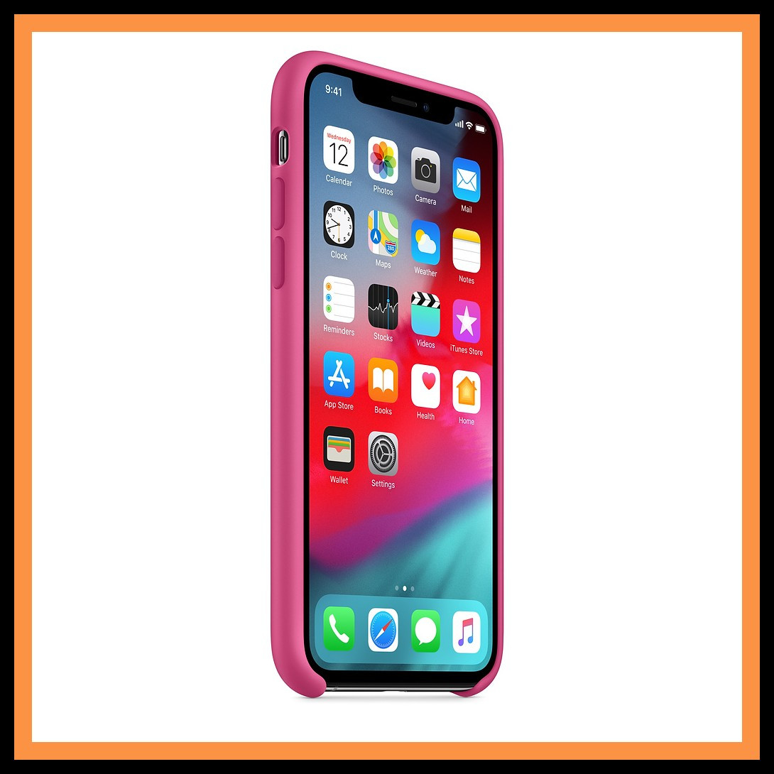 

Чехол Silicone Case without Logo (AA) для Apple iPhone X / XS (5.8"), Красный / dragon fruit