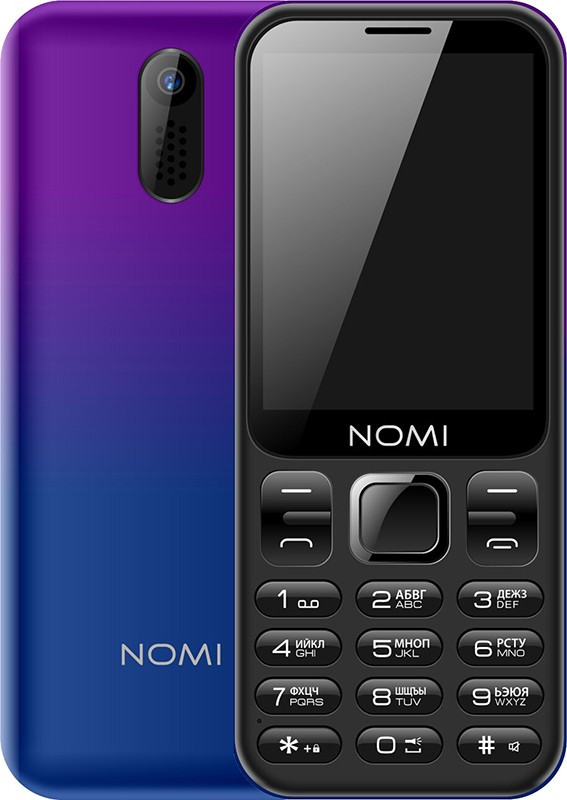 

Мобильный телефон Nomi i284 (Violet-blue) [47387], Синий (blue)