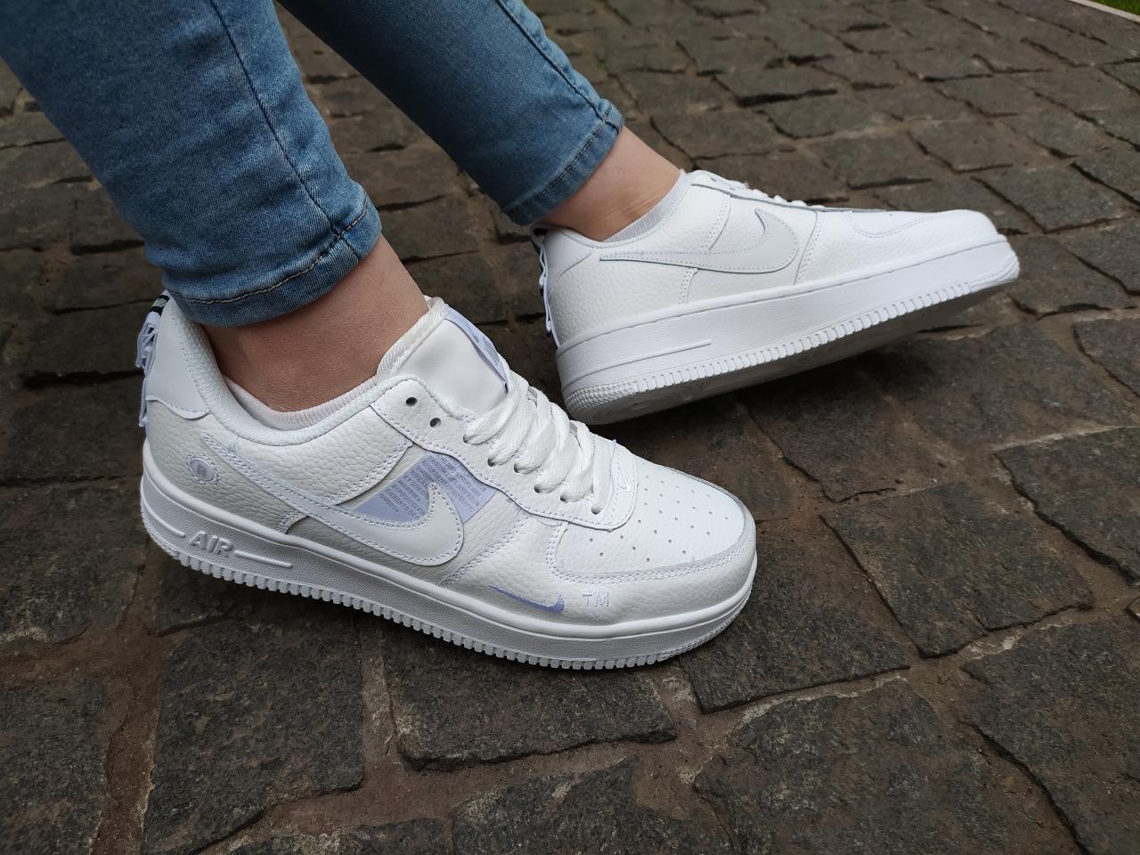 

Женские кроссовки N!ke Air Force AF1 белые