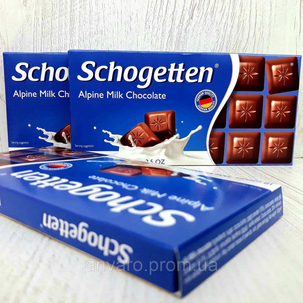 

Шоколад Schogetten Alpine Milk 100g (15шт/ящ)