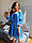 Модное платье-крестьянка из натурального льна, декорировано натуральным хлопковым кружевом S/M/L (кофейный), фото 7