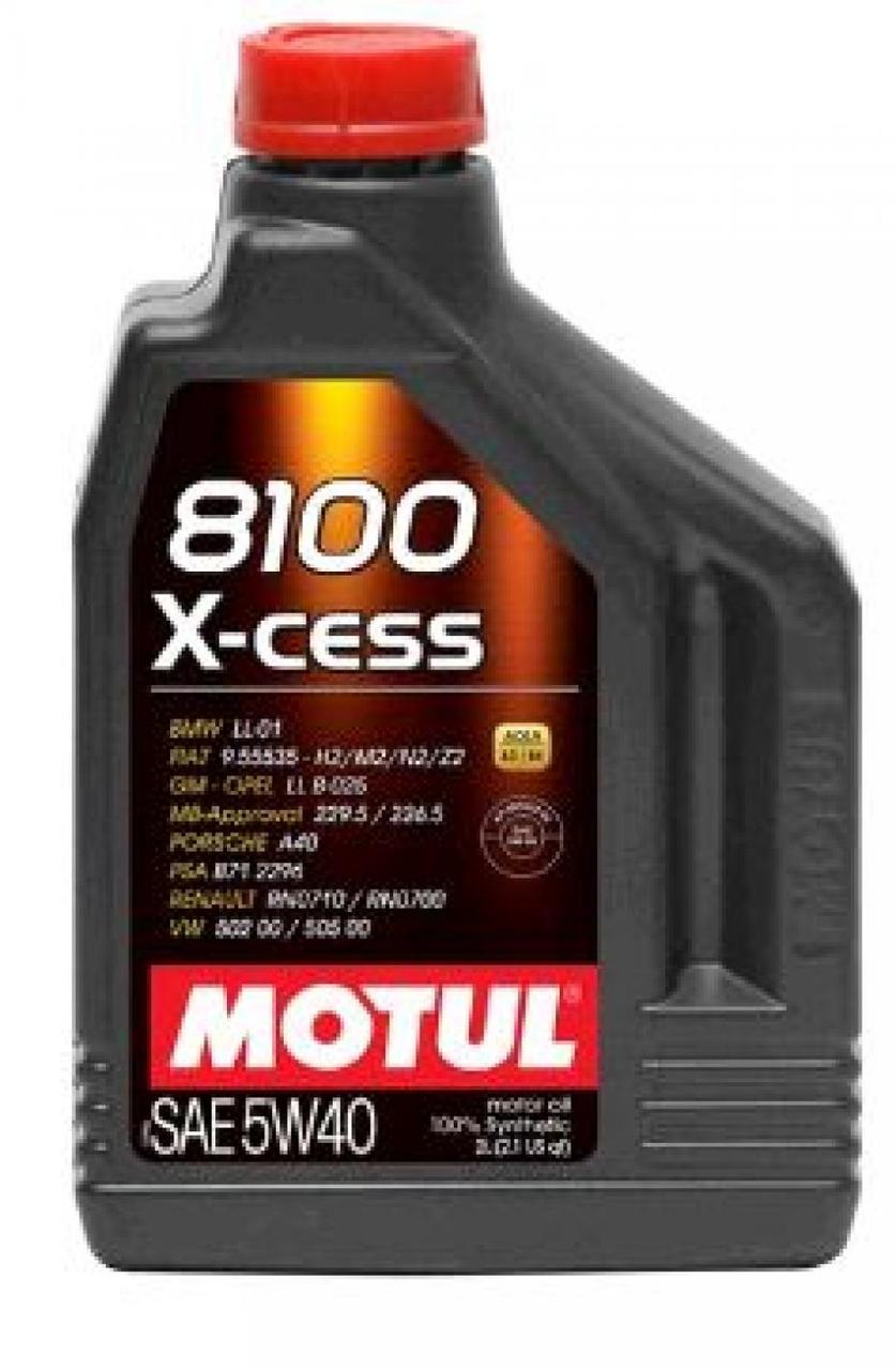 

Масло автомобильное, 2л (синтетика, 5W-40, 8100 X-CESS) MOTUL (#102869)