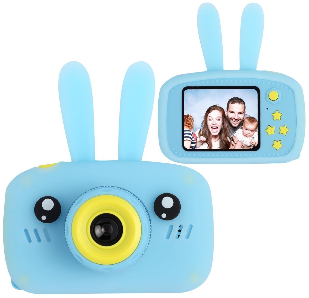 

Детский цифровой фотоаппарат Smart Kids TOY G9 Зайчик Голубой 1 камера 20MP Full HD 1080P