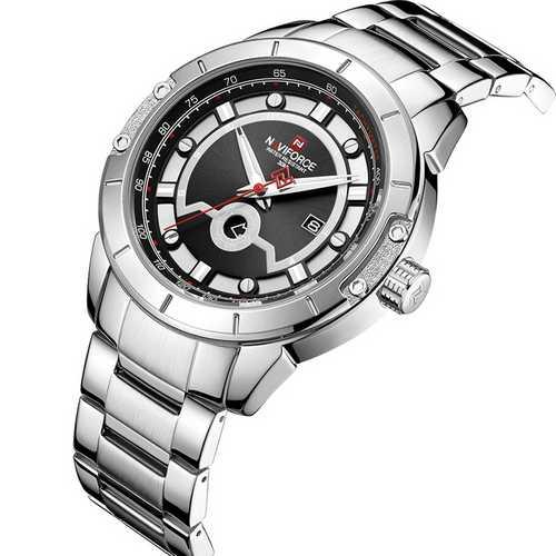 

Naviforce NF9166 Silver-Black