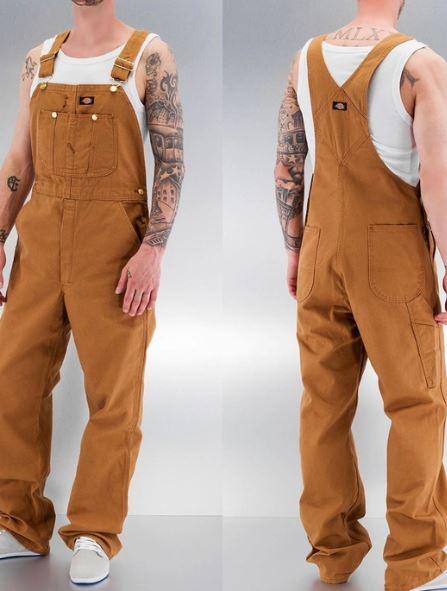 

Джинсовый комбинезон Dickies Classic Bib Overalls-Brown США р.34/34, Песочный