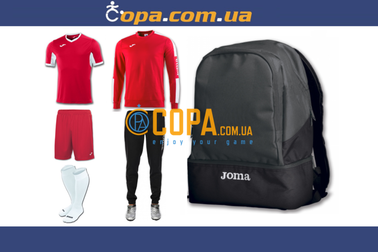 

Набор тренировочный Joma Champion IV (6 предметов) (красный)