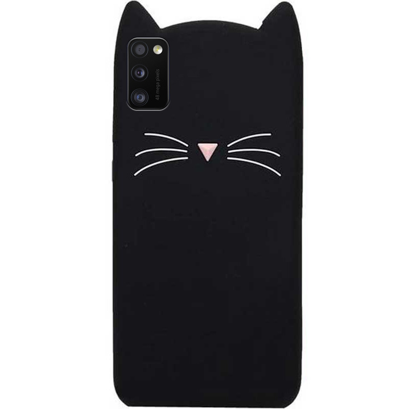 

Силиконовая накладка 3D Cat для Samsung Galaxy A41, Черный