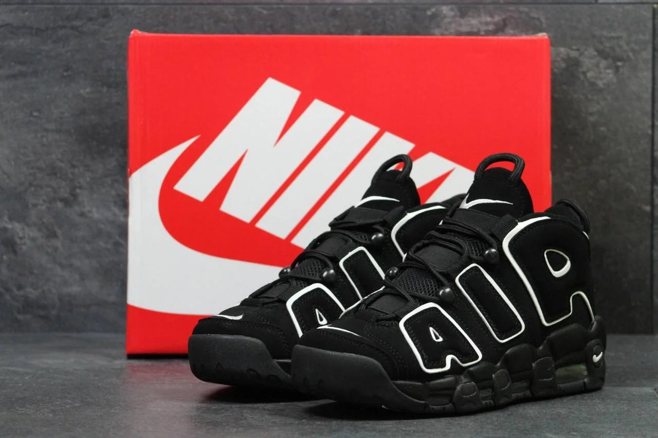 

Мужские кроссовки Nike Air More Uptempo 96 Black White 37, ЧЕРНЫЙ