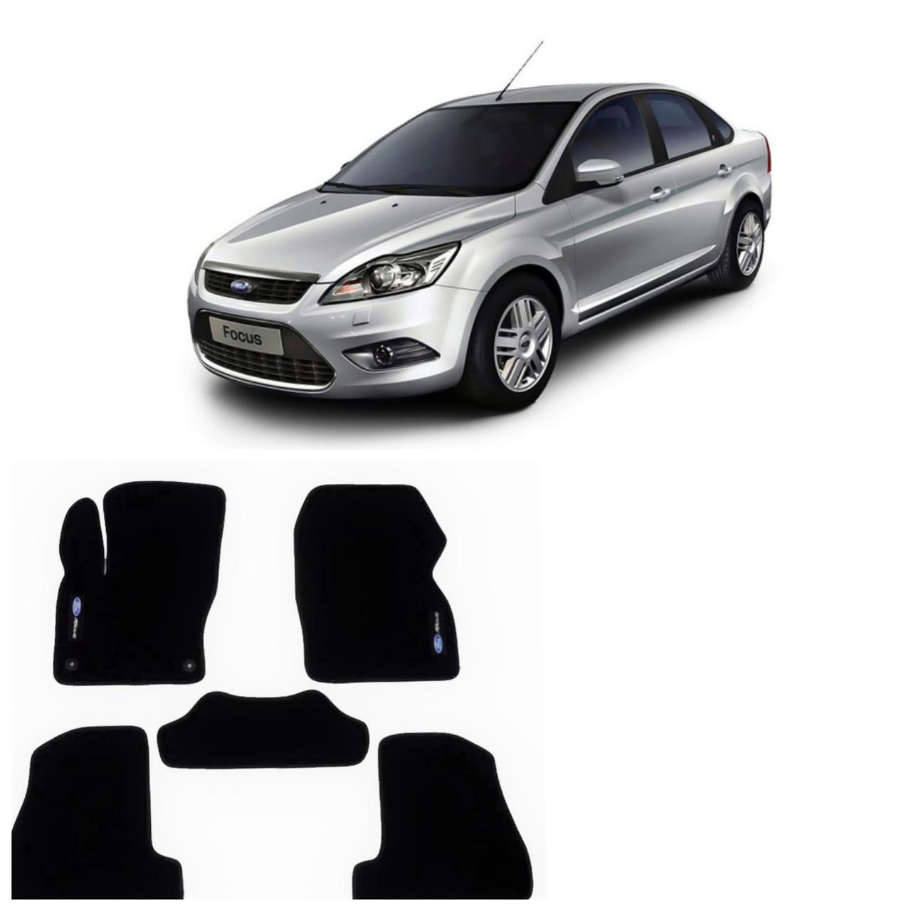 

Текстильные ( ворсовые ) коврики в салон Ford Focus 3 2010-2019, Черный