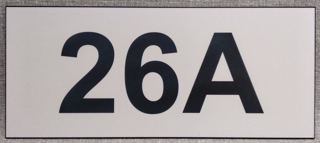 Табличка Номер дома (Белая). 350х150 мм