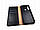 Кожаный чехол книжка Delicate для Xiaomi Redmi Note 8T (черный), фото 3